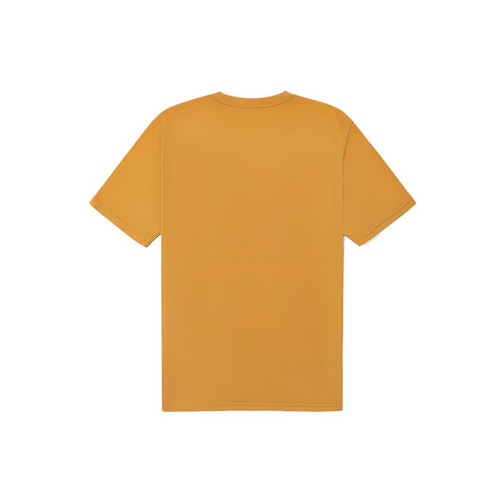 Vans Letter Logo Printed Short Sleeve T-Shirt Unisex Tops Yellow VN0A4MM350X