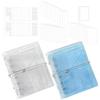 Refillable Clear Pvc Loose Leaf Notebook Fold Accordion Journal Aesthetic Pocket Planner