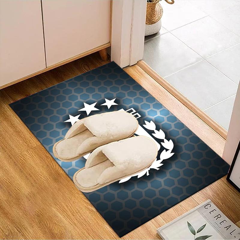 Argentina Football club Printed Office Carpet Chair Cushion Entryway Rug, Rugs for Living Room, Bedroom Christmas gifts