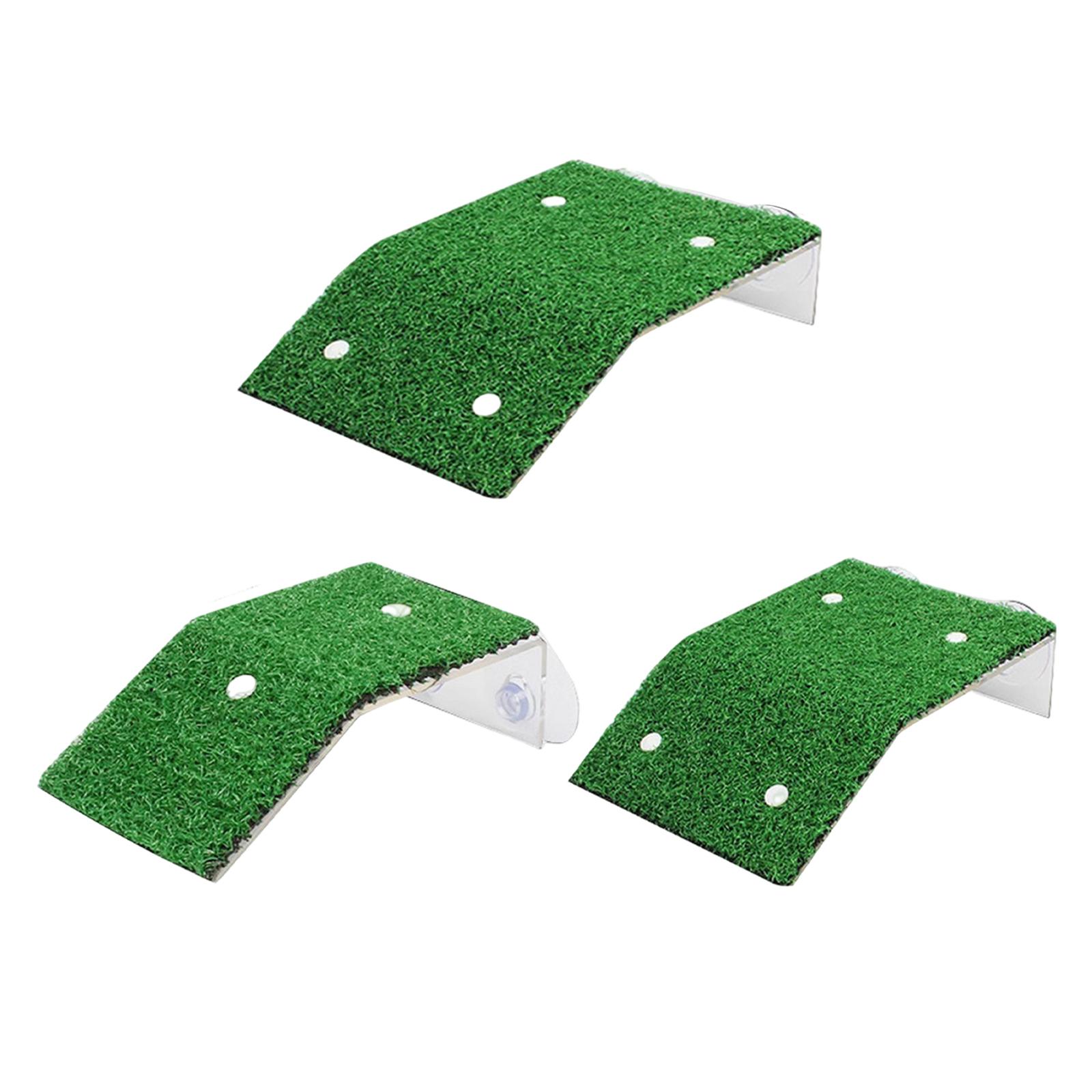 

Aquarium Turtle Basking Platform Soft Artificial Turf Easy Climbing Reptile Resting Terrace for Turtle Shelter Ornament S