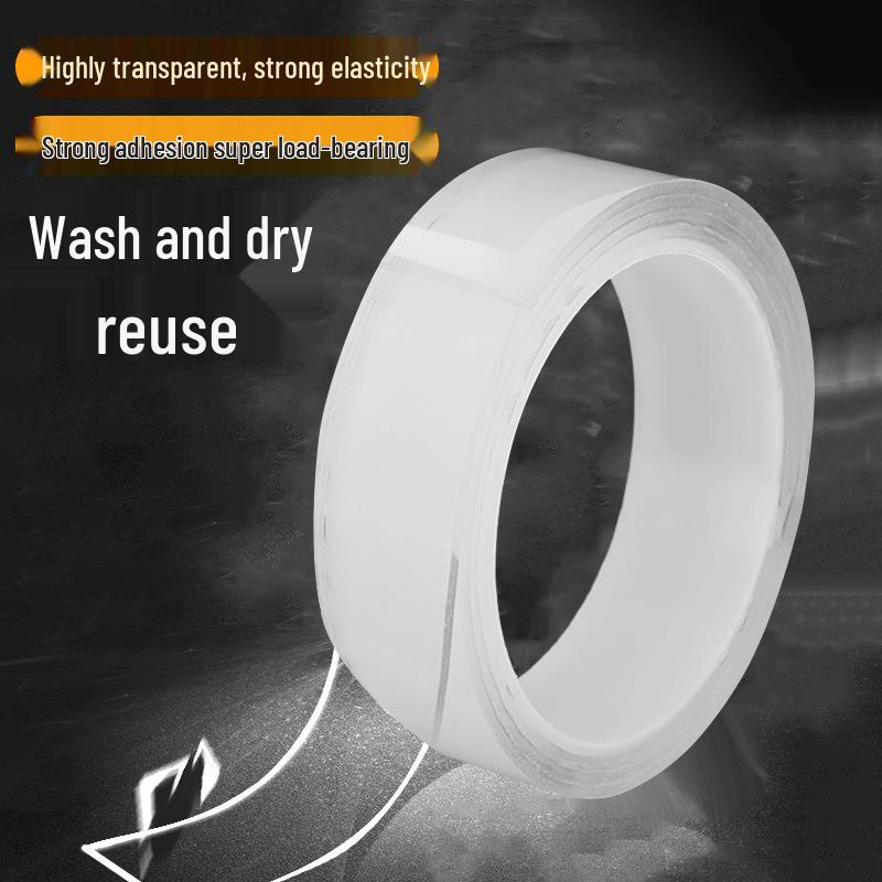Transparent Traceless Double-Sided Nano Tape - Strong, Waterproof, and Reusable