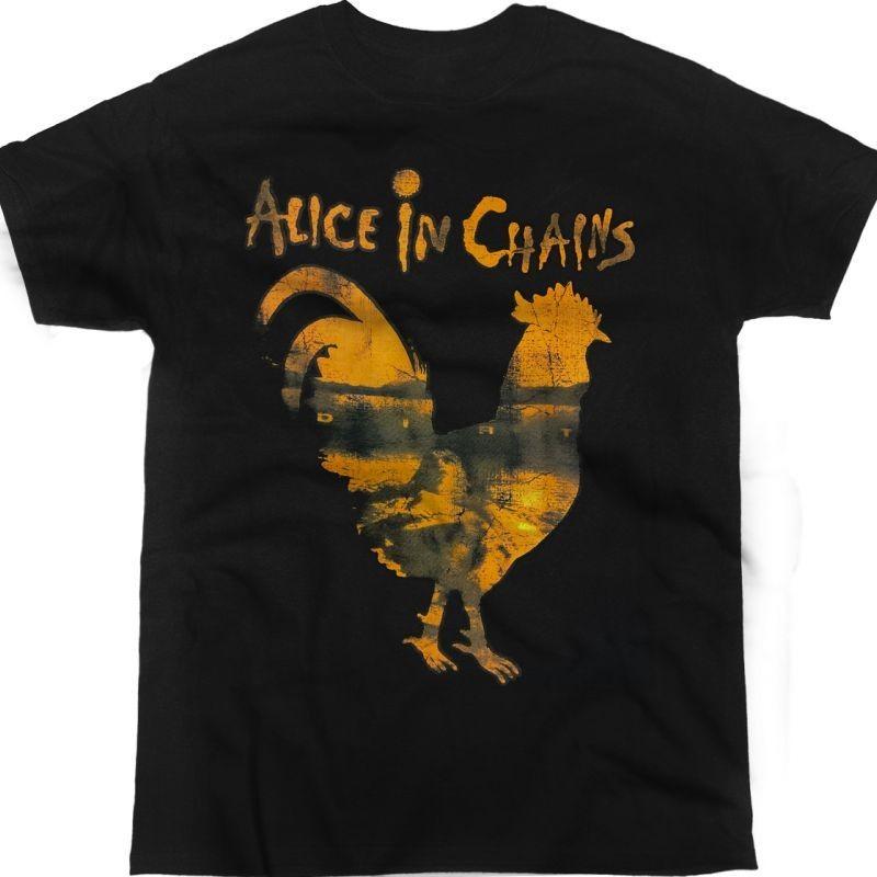Alice In Chains Rooster Dirt Black T-Shirt S