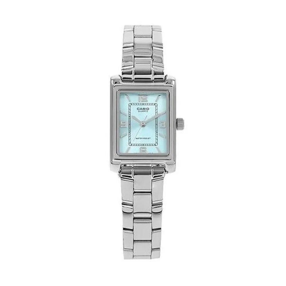 MUST IT_ Women s Analog Square Metal Wristwatch (LTP 1234DD 2ADF)