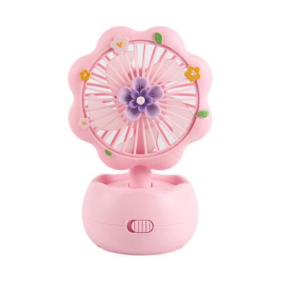 

Портативный мини-вентилятор с мощным двигателем, сильный поток воздуха, низкий уровень шума, портативный USB-зарядный настольный бесшумный вентилятор охлаждения розовый