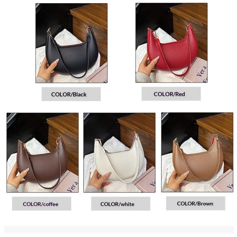 Moon Shaped Baseball Bag High-end Scratch-resistant Single Shoulder Bag for Women Shopping Gathering Weekend Trip
