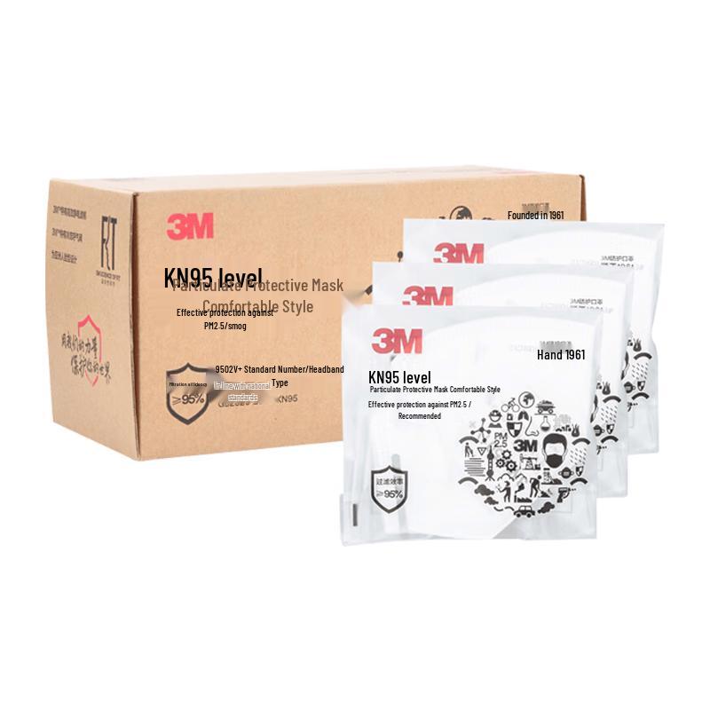 3M KN95 Valved Headband Dust Mask One Size