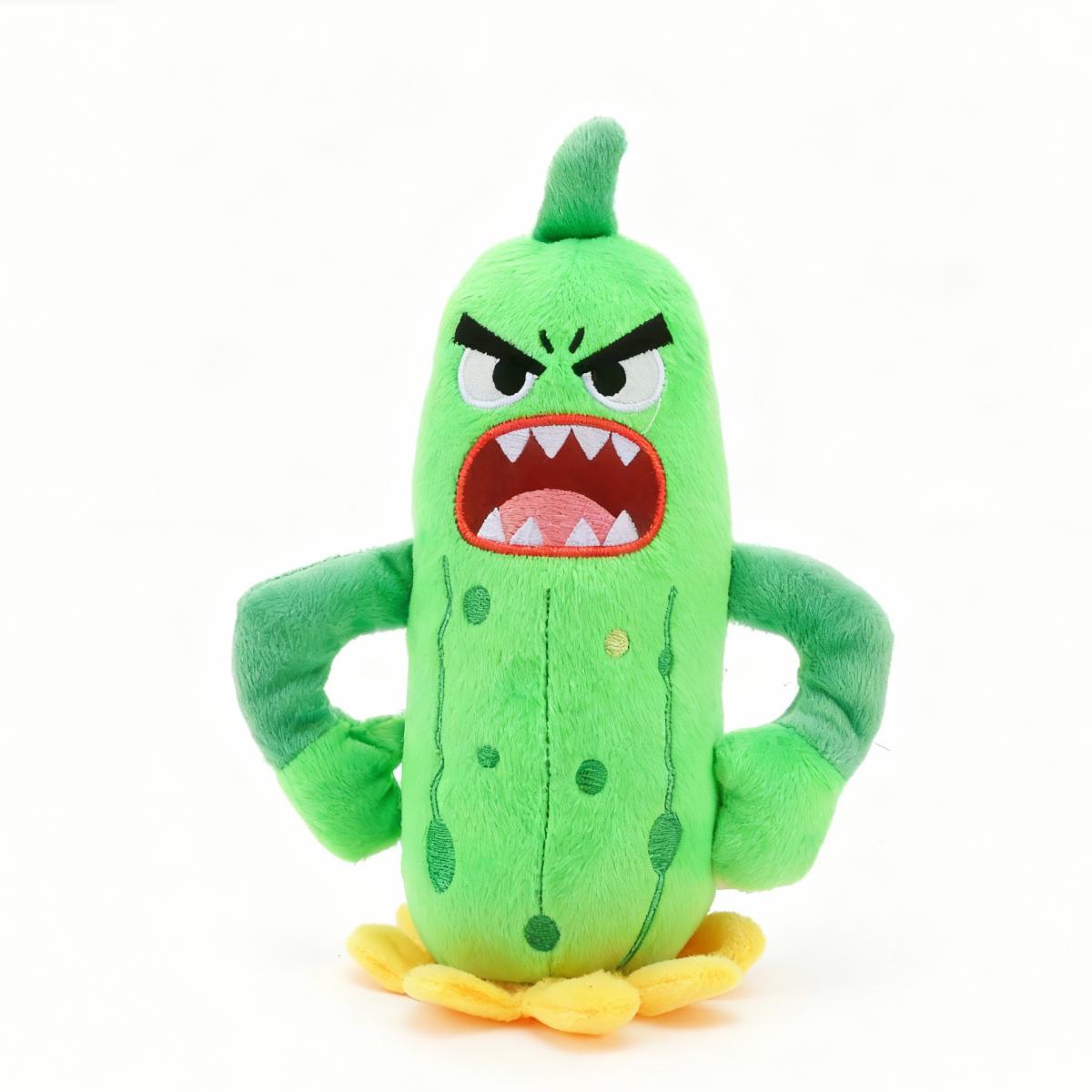 Emotionele Komkommer Knuffel Schattige Emotionele Groente Blije & Boze Gezichten Grappige Voedsel Knuffel Gevulde Cadeaus Voor Kinderen Stressverlichting 20cm