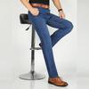 Fengxun Men's Stretch Straight-Leg Jeans