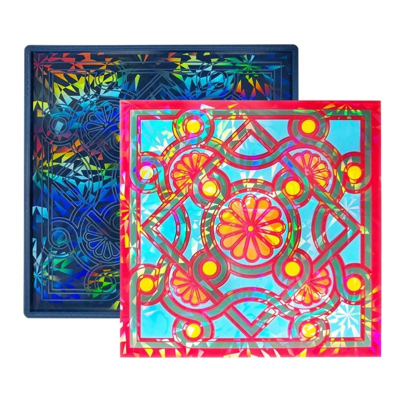 Holographic Paint Ornament Craft Silicone Mold Jewelry Epoxy Casting Jewelry Tool Making Resin Diy Craft Home Decoration