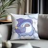 Fashion Ffat Sharkead Cushion Cover Antidustmite Pillowcase Invisible Zipper Silky Short Plush Sofa Cushion Cover