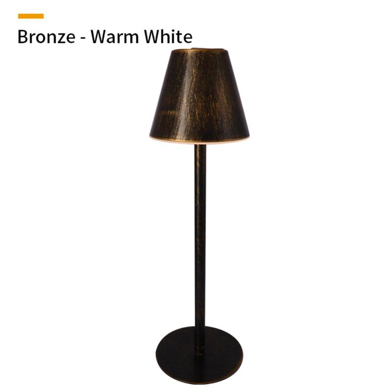 Led Table Lamp Usb Rechargeable Built In 5200mah Battery Wireless Decorative Desk Lamp For Hotel