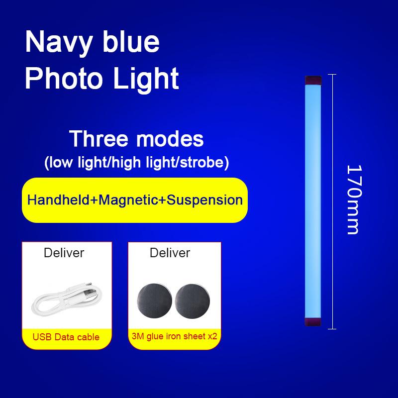 Colorful Tube Light RGB Light 32cm USB Light Night Light Purple Blue Light Stick Room LampHandheld Hanging Fill Light Photo