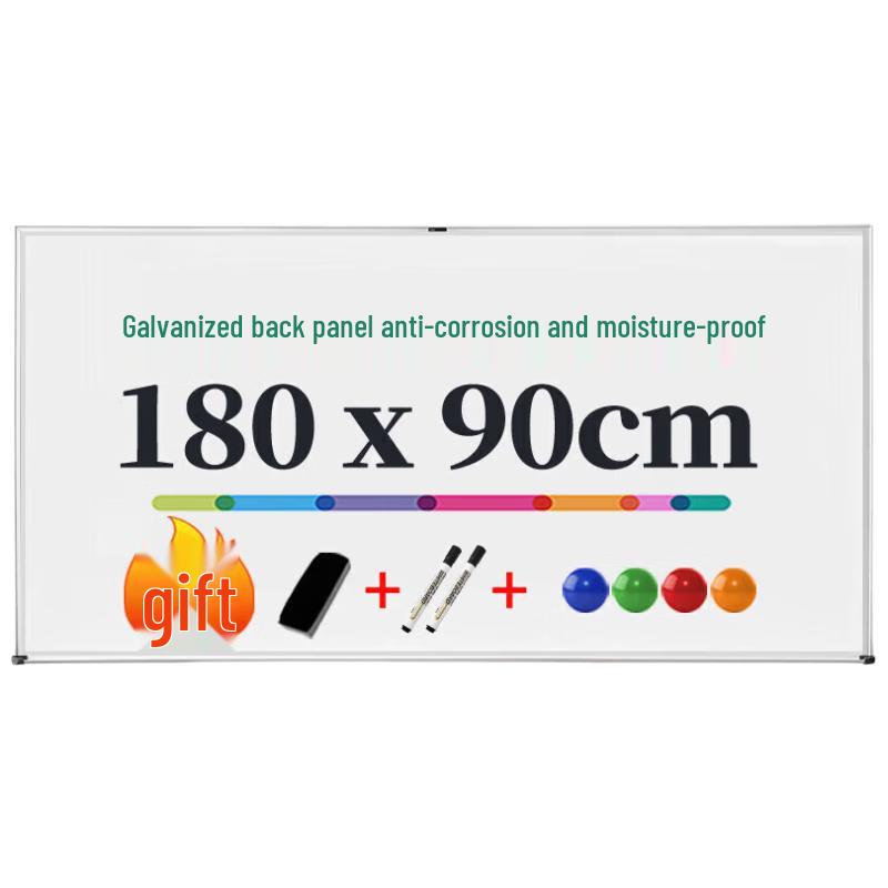 Deli Premium 90x180cm Magnetic Tempered Glass Whiteboard