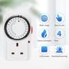 24 Hour Cyclic Timer Switches Mechanical Cycle Electrical Outlet Device Programmable Mechanical Timer Easy to Use