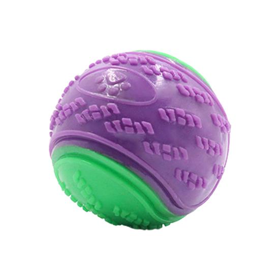 Hund Squeak Ball Bite Release Energibeständig studs Lek Träning Tänder Rengöring Träning Interaktiv Hundleksak Stor Medelstor