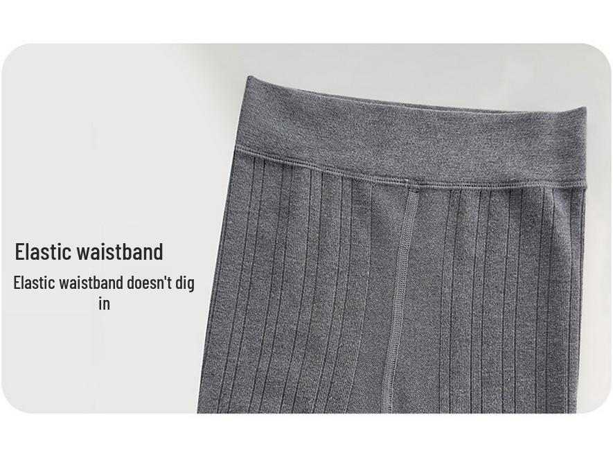 Girls' Brushed Cotton Leggings with Bow & Lace Trim - Autumn/Winter Fleece, Nine-Point Length