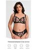 European & American Plus Size Mesh Lingerie Set: Anti-Sagging, Large Cup for Women