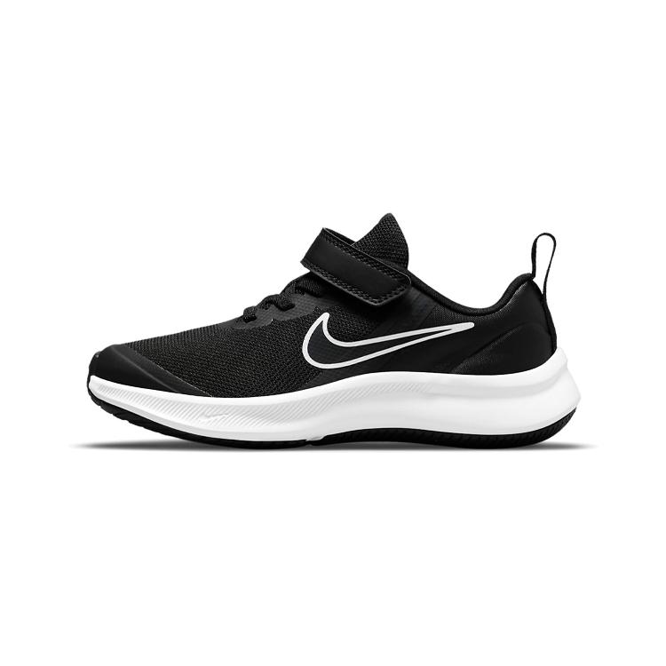 

new Nike Star Runner 3 Abrasion Resistant Low Top Kids Running Shoes Black White Children Aged 3 7 Years Old 28