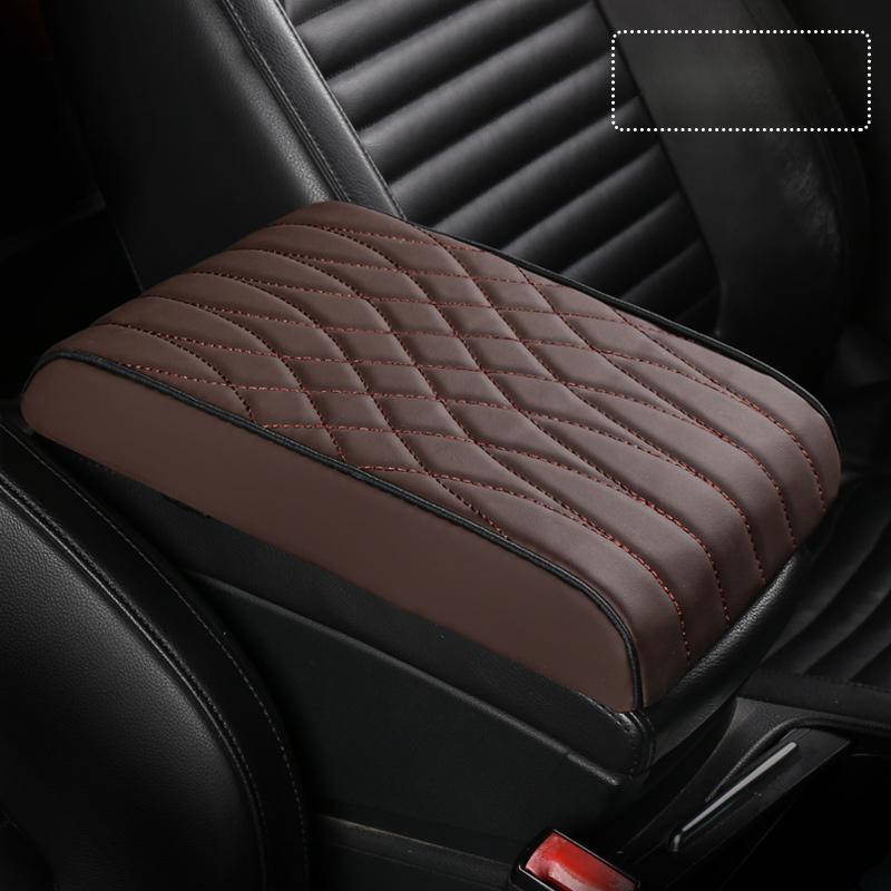 New Nappa Leather Memory Cotton Armrest Booster Pad Protective Cover General Purpose Car Booster Pad