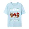 Merry Christmas Yall Sugar Skull Christmas Family Pajamas TShirt Cotton Tops Tees Fitted Unisex Tshirts Casual Fitness Tight