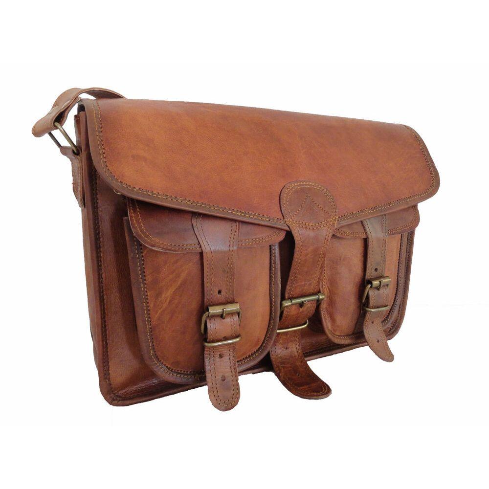 18 În Geantă Messenger din piele de capră Genți de umăr pentru birou