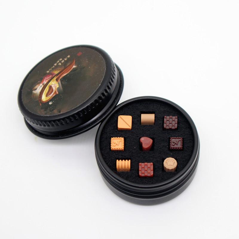 Dollhouse Cream Chocolate Black Can Gift Box Iron Box Set Miniature Diy Simulation Food Toy Dollhouse Decoration Accessories