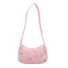 Sweet Lady's New Bow Broken Flower Canvas Bag Shoulder Bag High Value Diagonal Span Cute Bag