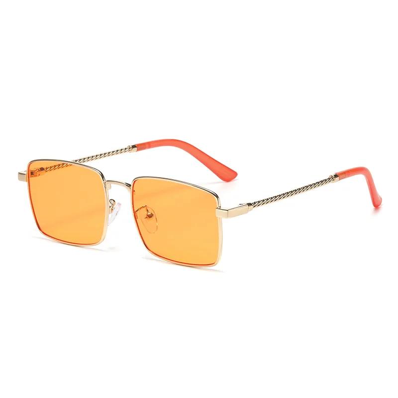 

Classic Metal Square Framed Sunglasses Versatile Simplicity Gorgeous Decorative Glasses For Men And Women Uv400 Protection