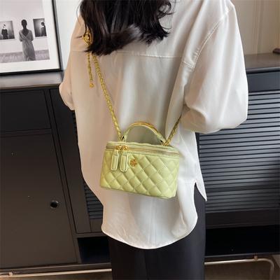 Premium Textur kleine Tasche Damen neue Sommer Nische Design Diamantkette Umhängetasche tragbare Bucket Bag
