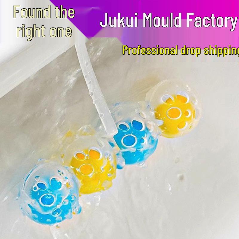 Wall-Mounted Magic Ball Toilet Cleaner: Descaling, Bleaching, and Deodorizing for Fresh Bathrooms