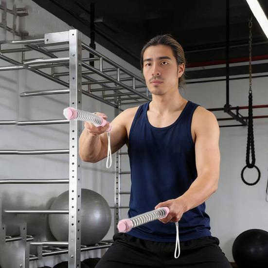 1 Pair Ropeless Battle Rope Men Women Arm Exerciser Cardio Muscle Strength Training Cordless Workout Rope Home Gym Fitness Equipment