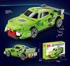 Compatible Sports Car Model with Lego Bricks: Pull-Back Toy Featuring Lamborghini, Bugatti, and Porsche 911