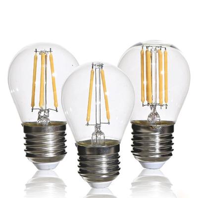 G45 E27 2700K Čiré světlo Průhledná LED žárovka Teplé bílé světlo Retro Nostalgia