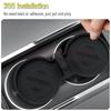 USVOTOV For Tesla Model Y Juniper Model 3 2025 2026 Cup Holder Coaster Insert Mats Center Console Organizer Interior Accessories