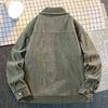Retro nostalgic PU leather lapel jacket large size leather casual jacket three-dimensional tailoring design single-breasted leather jacket