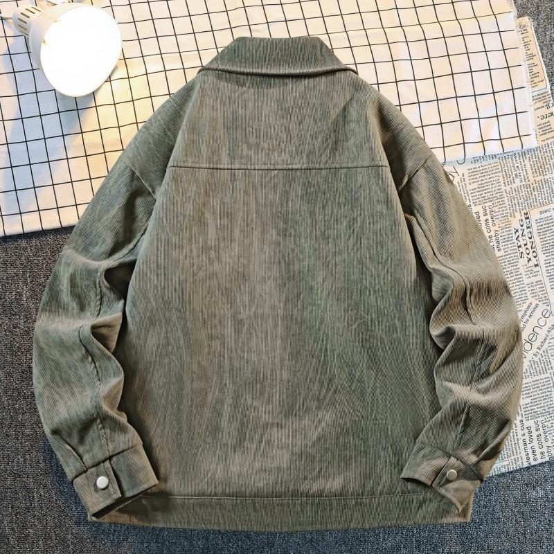 Retro nostalgic PU leather lapel jacket large size leather casual jacket three-dimensional tailoring design single-breasted leather jacket