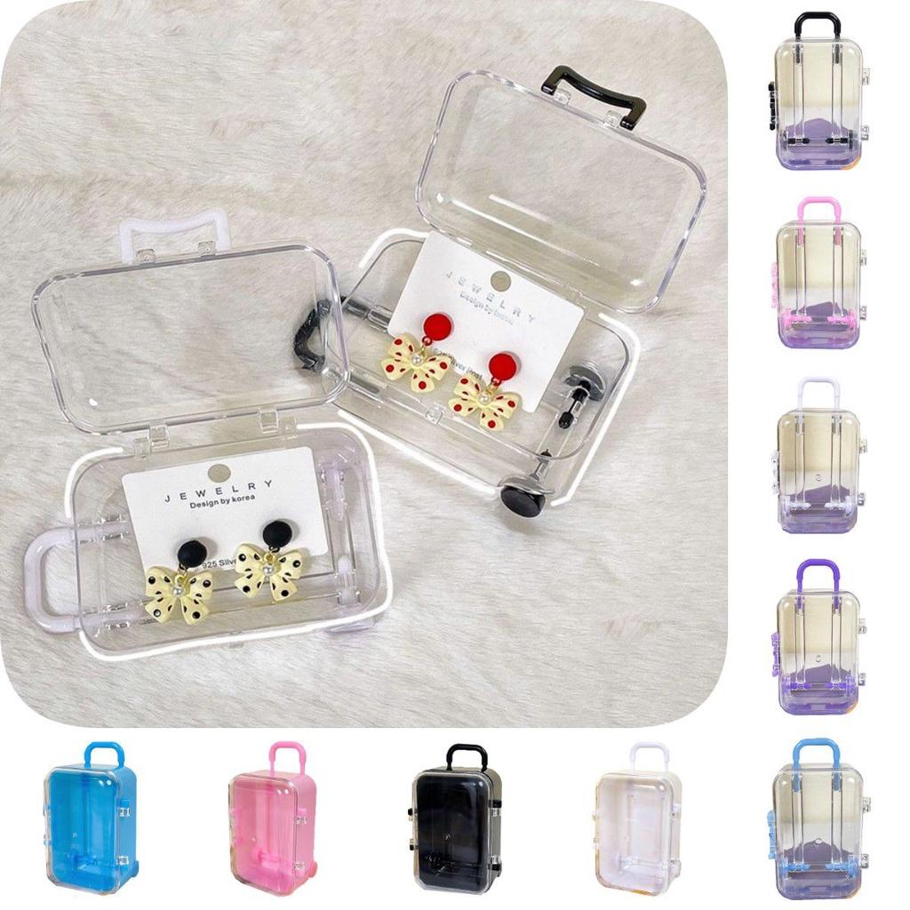 Charming European Style Mini Suitcase Candy Box With Durable Plastic Construction