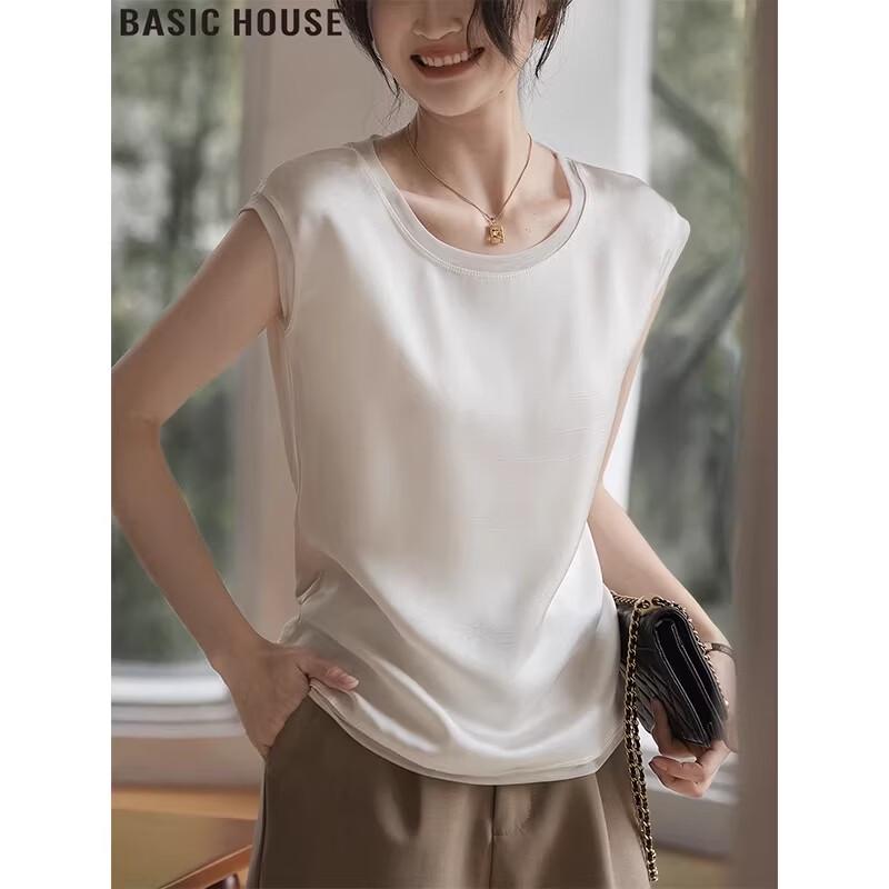 Basic House Women s Sleeveless Round Neck Top 2XL