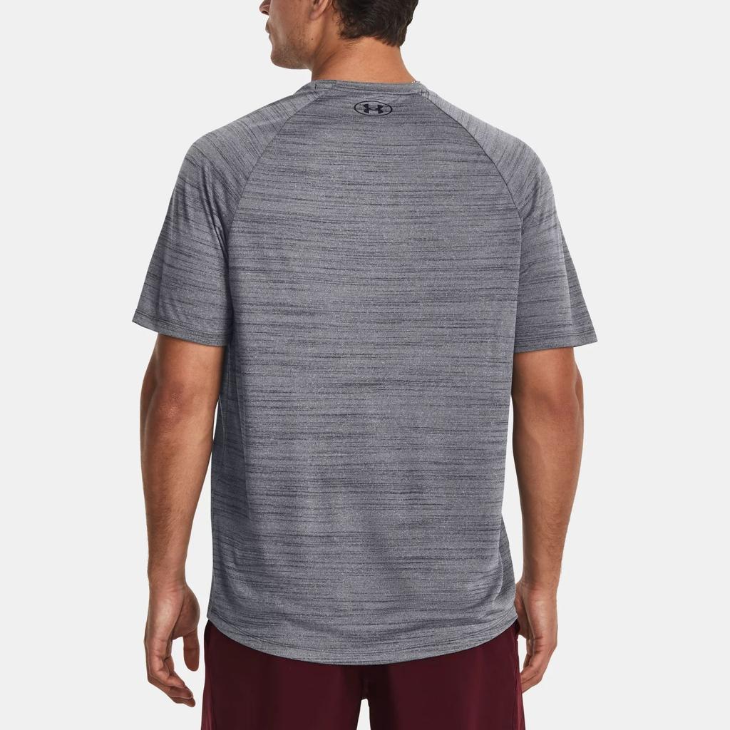 Under Armour Ua Tech™ 2.0 Tiger Logo Print Crew Neck Short Sleeve T-Shirt Men Tops Gray 1377843-012