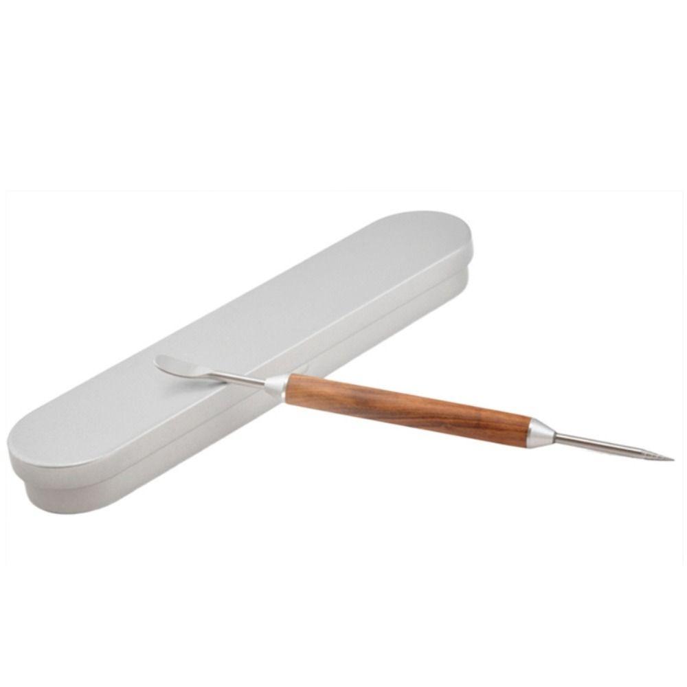 With Box Coffee Art Needles with Wood Handle Espresso Accessory Coffee Latte Art Pen Cappuccino