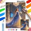 Princess Butterfly Oil Painting Hand Painting Coloring Painting Handmade Diy Home Decoration Gift