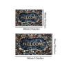 Tiled Stone Greeting Harvest Foliage Entry Rug Skid Resistant Entryway Mat Country Floor Pad Room Decor Accent Soft Cozy