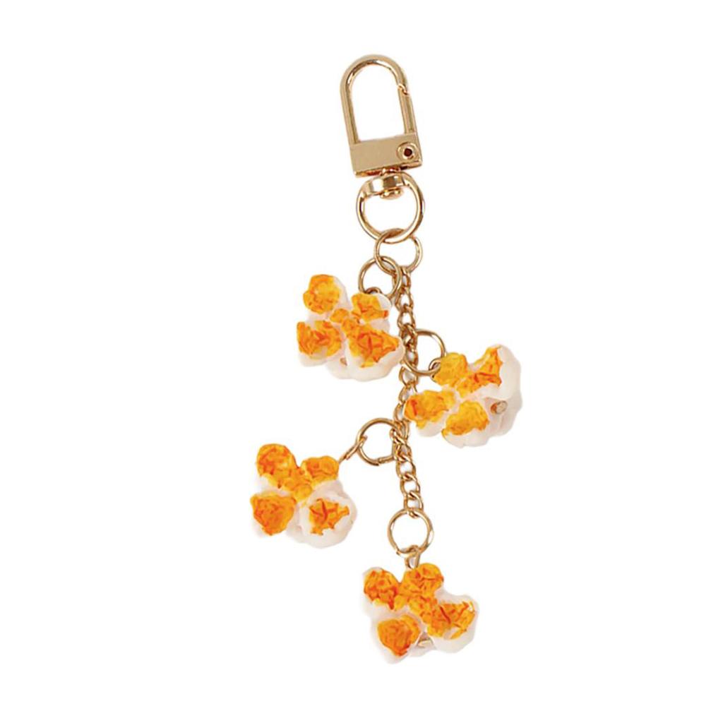 Realistic Popcorn Keychain Pendant Eye Catching Popcorn Keychain Pendant Accessory Perfect for Travel and Leisure