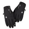 Unisex wasserdichte Handschuhe mit Fleecefutter: Touchscreen, Kältefest, mit Reißverschluss für Outdoor-Radfahren & Motorradfahren