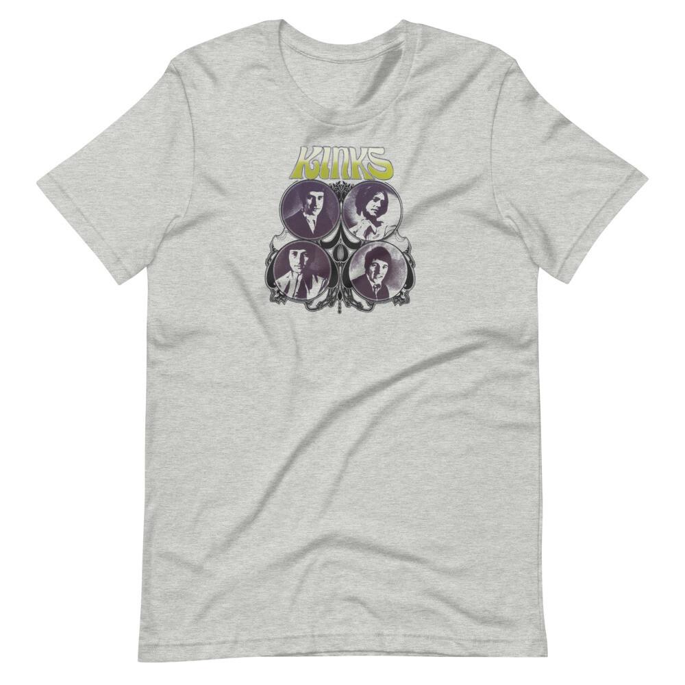 THE KINKS Gray Fan Art Graphic Tee Shirt Unisex t-shirt Unisex T-Shirt L