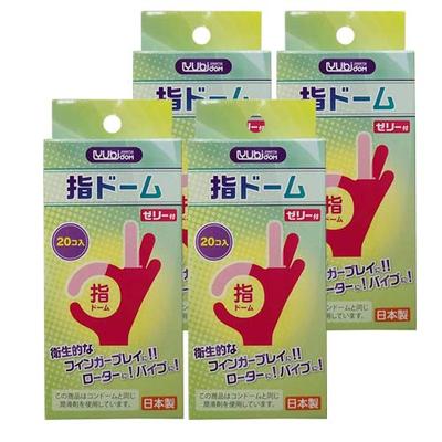 Fingerkuppen-Schutzhüllen mit Gleitmittel 20 Stück x 4 Schachteln Hergestellt in Japan