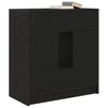 Sideboard with Drawers and Doors Black Oak Effect