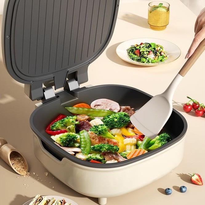 Multifunctional Non-stick Electric Griddle & BBQ Pan with Detachable Parts