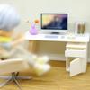 Detailed Mini Office Furniture Set For 1/12 Dollhouses Scene Including Desk And Chair Premium Plastic Materials