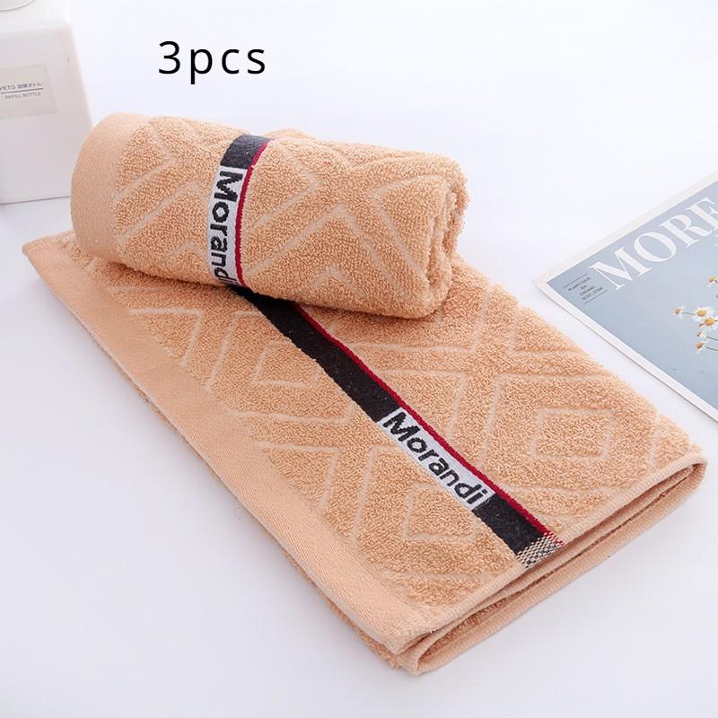 

3 шт. толстые и впитывающие полотенца из чистого хлопка, бытовые полотенца для лица и рук 3pcs